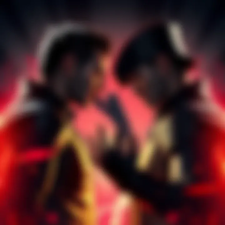 Vaas Montenegro and Anton Castillo in a dramatic confrontation, showcasing their contrasting styles and personalities as video game villains.