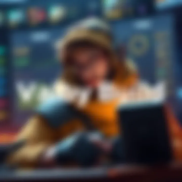 Valby Build Performance Review A player analyzing Valby's damage output and performance during a build, with skill charts and comparison graphics in the background.