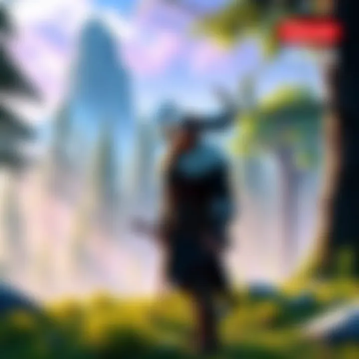 A Viking character standing in a lush forest in Valheim, with new features displayed in the background.