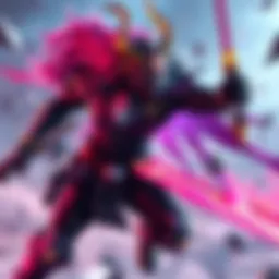 A vibrant Valkyr character in action with colorful effects, representing trending GIFs on Discord