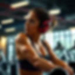 YouTube star Valkyrae looking contemplative while exercising in a gym, pondering the purpose of fitness amid thoughts on mortality.