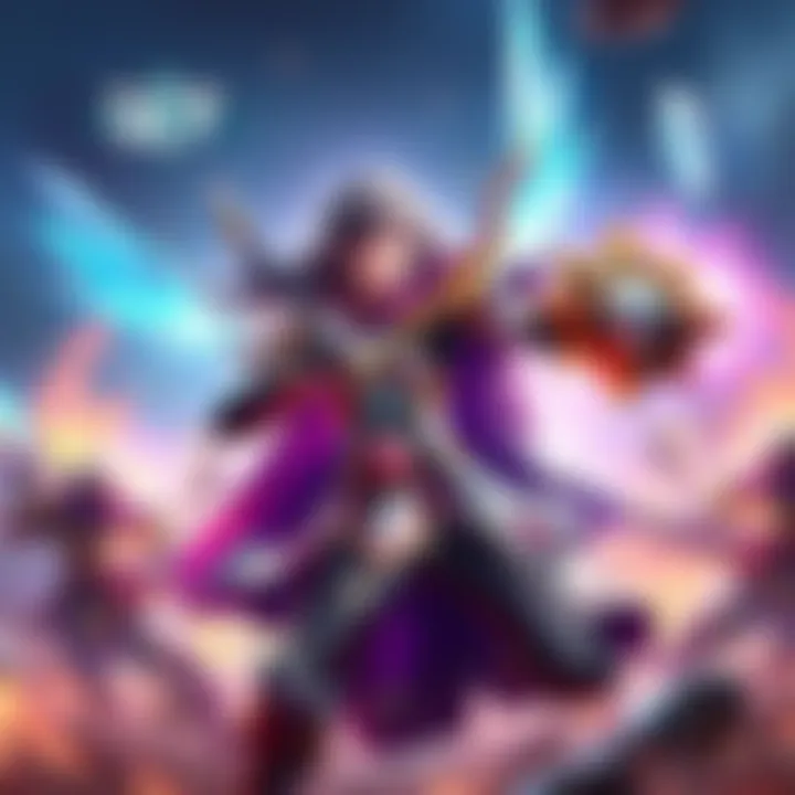 Valkyrie character using Ult ability with glowing effects in a vibrant battlefield