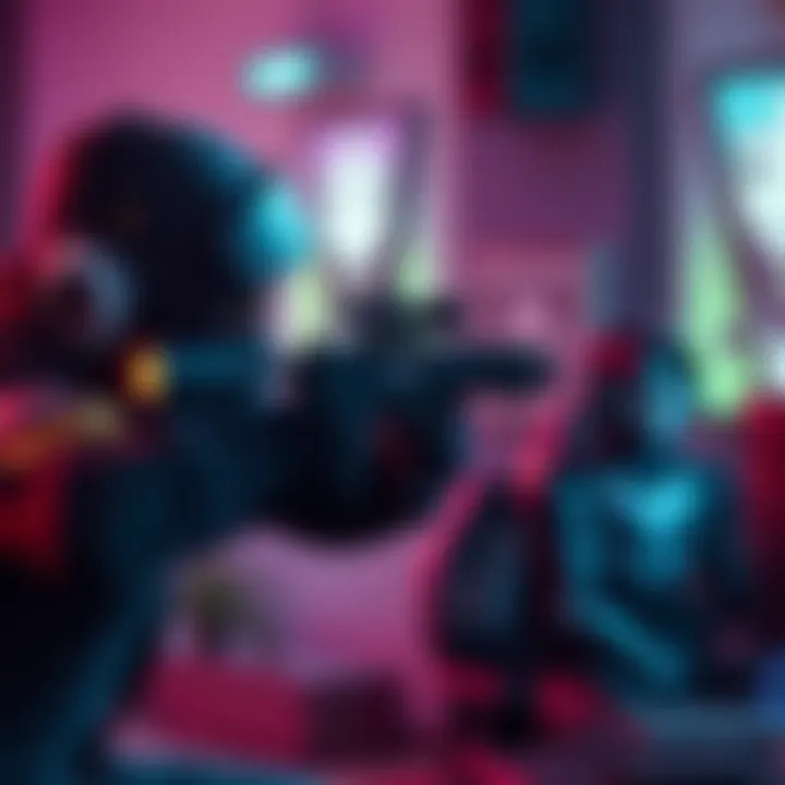 A seasoned Valorant player focusing on improving aim with the character Widow, showcasing shooting dynamics and aiming strategy while in a gaming setup.