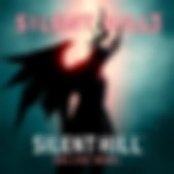Valtiel stands ominously in the fog, with dark shapes looming in the background, symbolizing his complex nature and ties to the town.