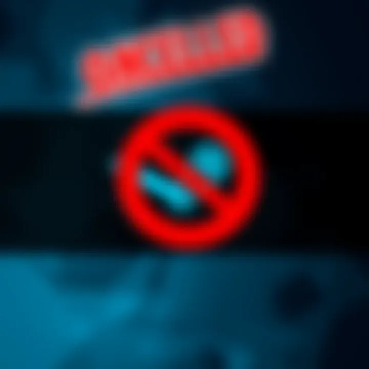 Valve's logo with a red cancel symbol, representing the halted $9.95 monthly subscription for Steam.