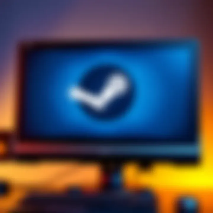 Valve Adds CD-ROM Support A computer screen displaying the Steam logo with a CD-ROM drive icon, representing the new feature addition.