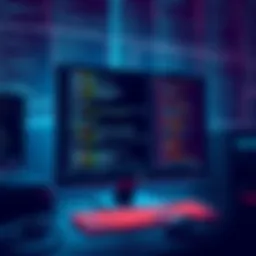 An illustration showing a computer screen with code and files related to Valve's data leak, hinting at Half-Life 2 Episode 3.