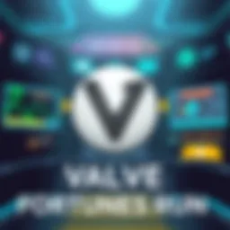 Valve Cuts Access to Fortune's Run Valve logo with a background of the Fortune's Run game interface, showing elements from the game and a lock symbol to indicate restricted access