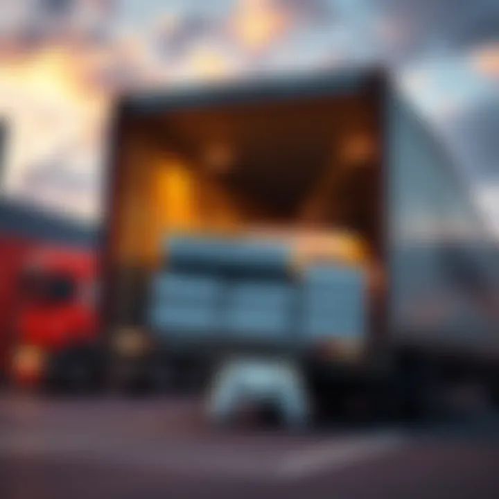 A large cargo shipment of game consoles being unloaded from a truck, highlighting the scale of Valve's recent import