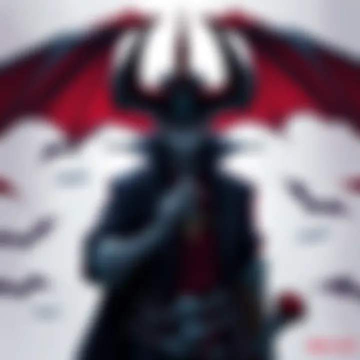 Artistic illustrations of vampire lieutenants showcasing unique character designs and styles.