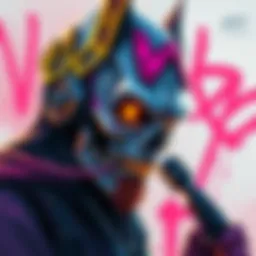 Art featuring a unique character designed as a vandal, showcasing edgy and creative elements.
