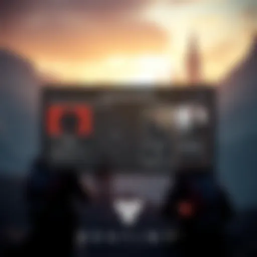 A graphic showing the Vanguard Orders menu in Destiny, highlighting improved navigation and new difficulty settings, with characters from the game in the background