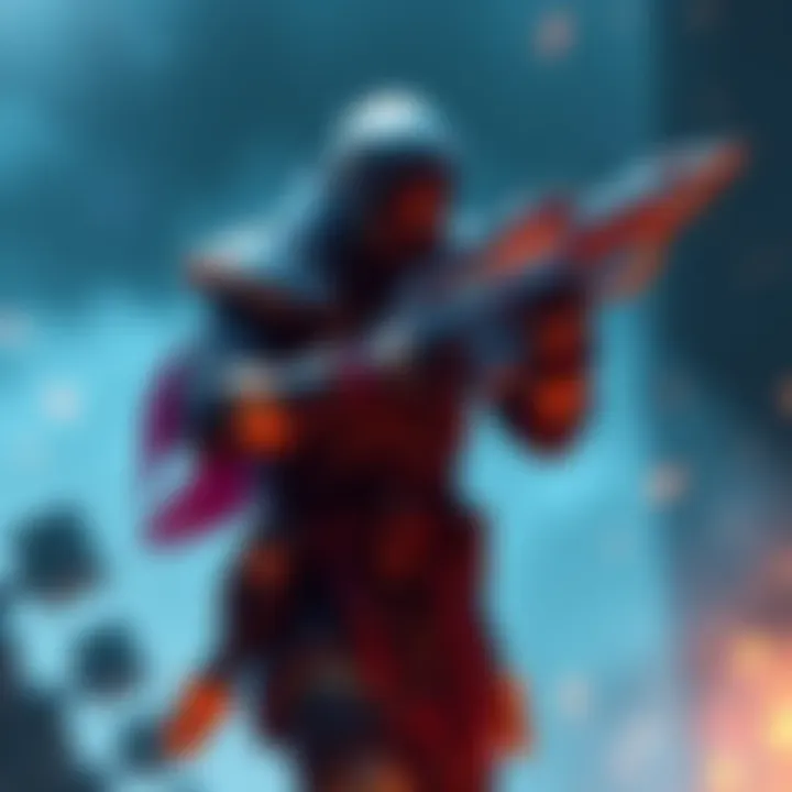 Vantage character in action, switching to heirloom weapon with a visible delay that affects gameplay