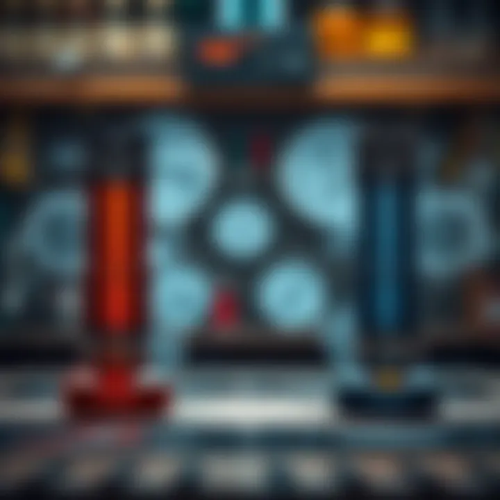 Vaporizer and Anvil Splitter Side by Side A comparison of the Vaporizer and Anvil Splitter with Extended Barrel, showcasing their designs and features for easy assessment.