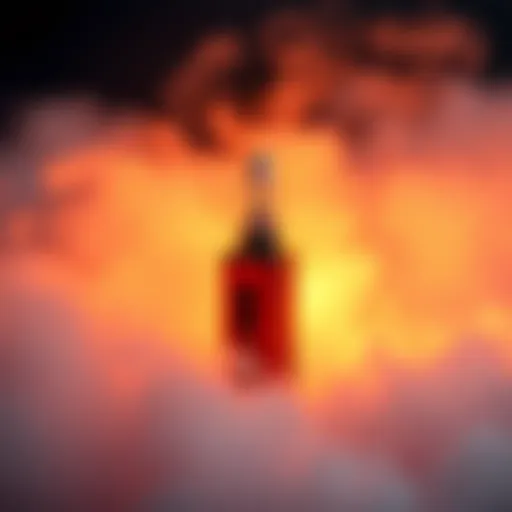 A vaporizer surrounded by a misty cloud, illustrating potential device issues caused by environmental factors.