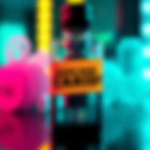 A colorful vaporizer device with a playful April Fools' joke label