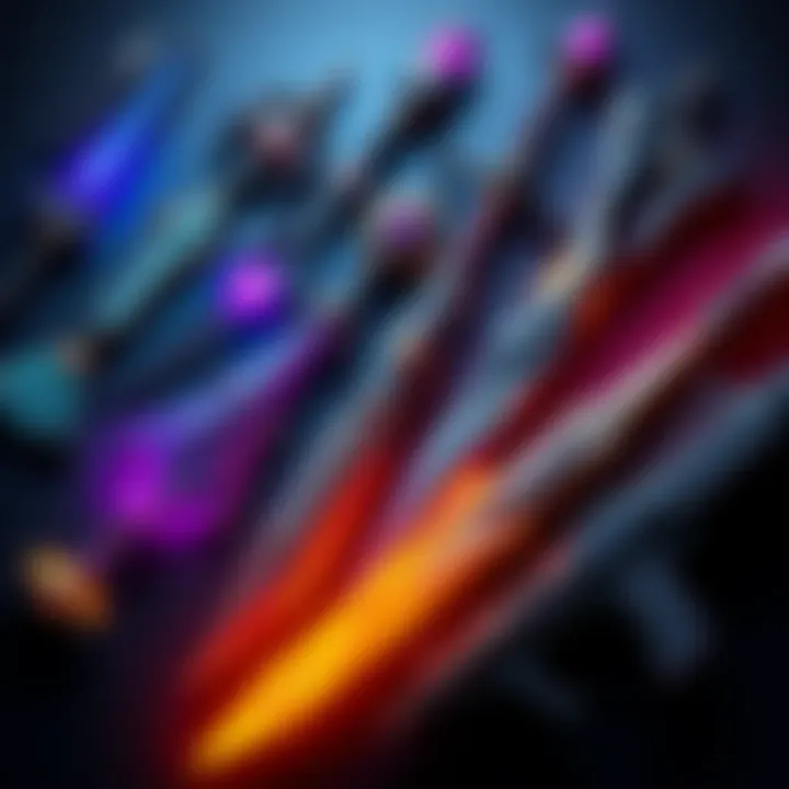 A selection of different weapons available in the game Cyte, showcasing diversity beyond Sobek.
