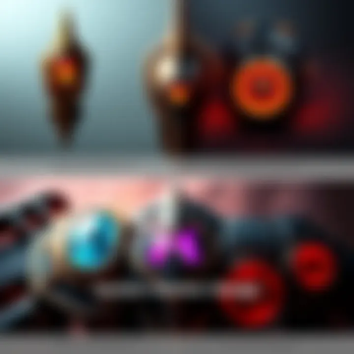 Comparison of Vauban Heirloom concept art and final version showing design elements