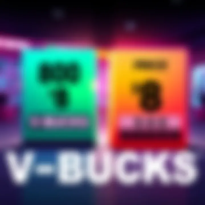 V-Bucks Pricing Comparison A graphic showing the price of 800 V-Bucks for $8 next to the price of a 500 V-Bucks emote also at $8, illustrating the value proposition.
