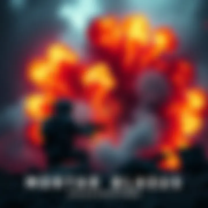 Illustration of mortar blast radius in VC4 gameplay