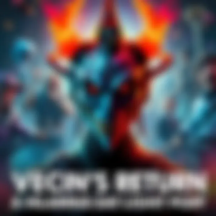 Vecna appears humorously in a Dead by Daylight parody, surrounded by chaotic characters and funny scenarios.