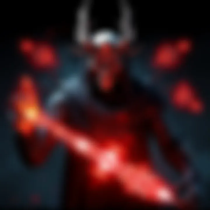 Vecna character visually represented, showcasing his unique powers and intense presence in a dark gaming environment.