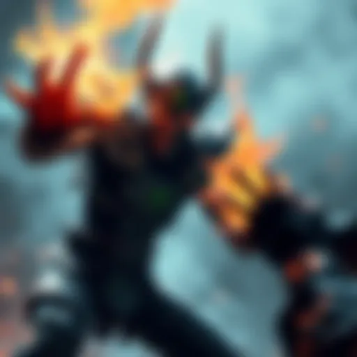 A character resembling Vecna unleashes a powerful ability in a game, causing opponents to struggle and react in frustration.