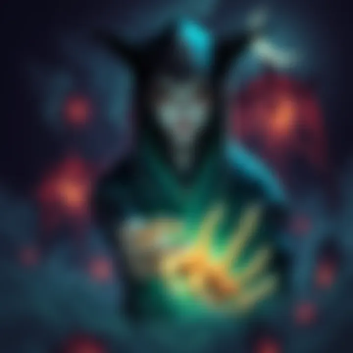 Vector character Vecna with dark and eerie elements reflecting Plague themes in the background