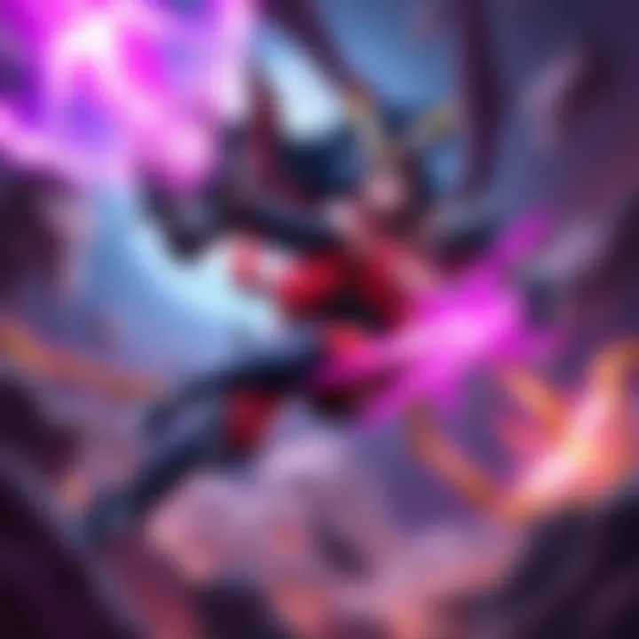 A dynamic illustration of Vendetta, a powerful game character, using her unique ability that bypasses defenses during a match, highlighting her growing impact in competitive gaming.