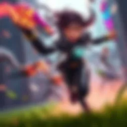 A character named Vendetta using her Whirlwind Dash ability in a game, showing motion and energy