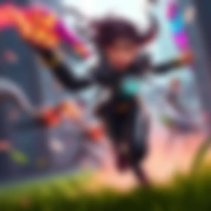 Vendetta in action during gameplay A character named Vendetta using her Whirlwind Dash ability in a game, showing motion and energy