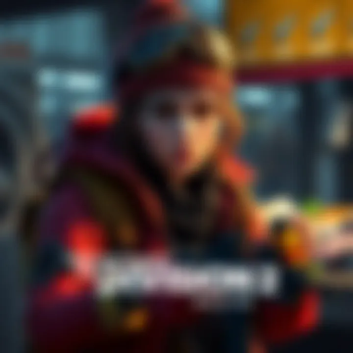 Cassie with vendor items for sale in The Division 2