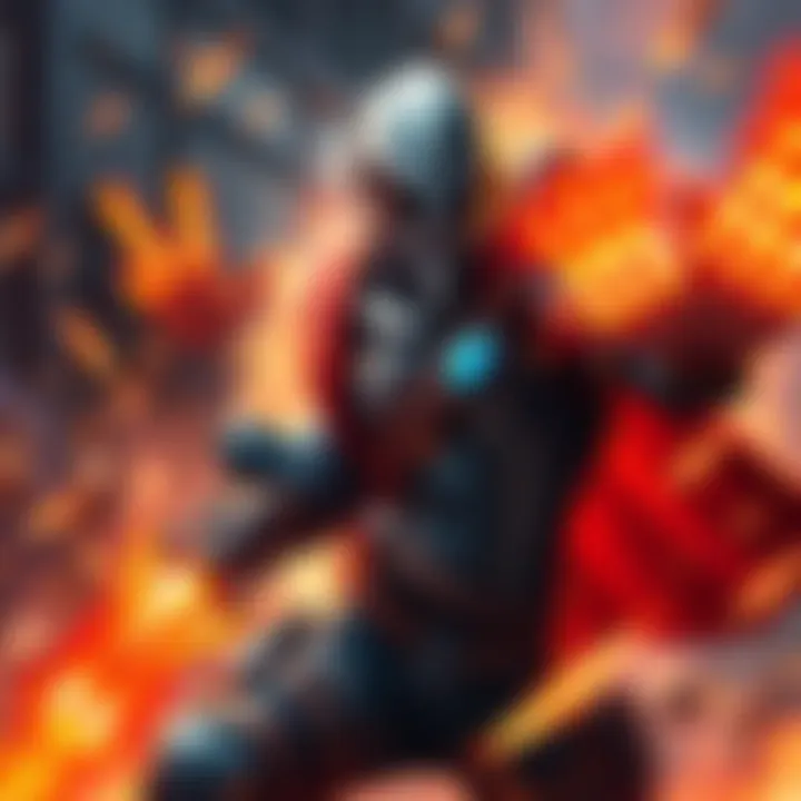 Venge Carry Character with High Damage Venge Carry character in action, showcasing impressive right-click damage during a gameplay session