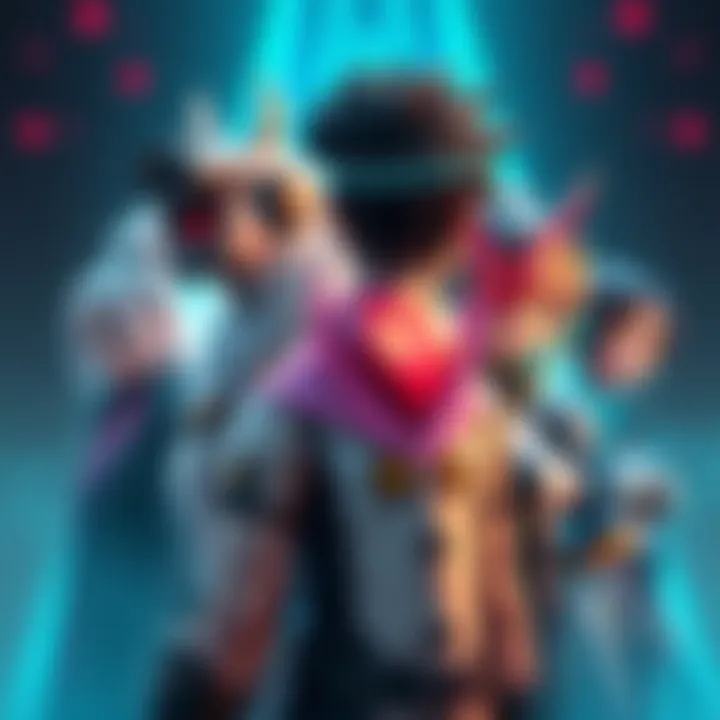 A group of diverse game characters from Venture x Juno, showcasing different designs that spark debate about aesthetics and gameplay.