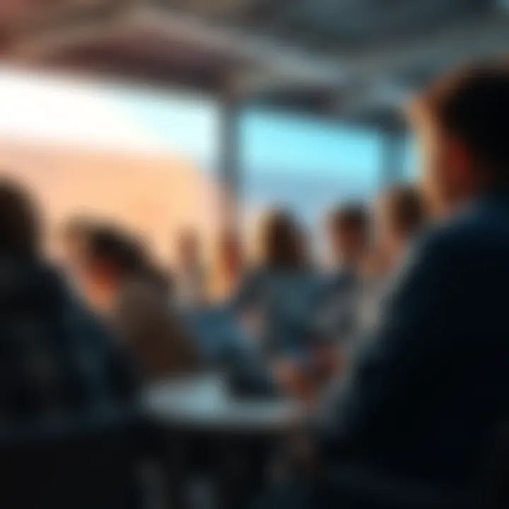 A group of people discussing the energy refill bug on a user forum, with laptops and phones in view, showing concerns and suggestions