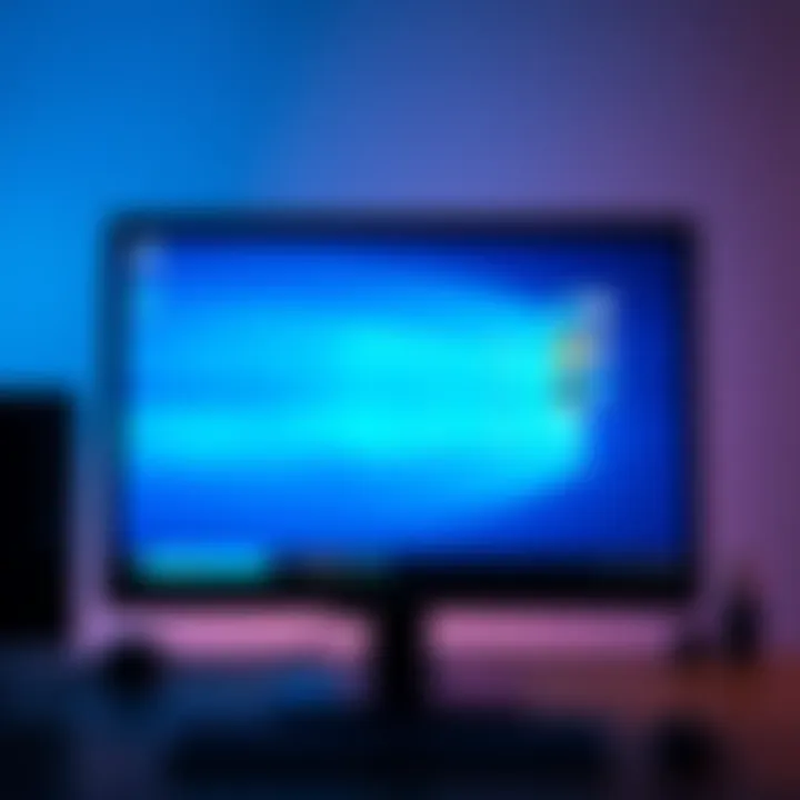 Vertical Taskbar in Windows A computer screen displaying the new vertical taskbar layout in Windows, with icons arranged vertically on the left side.