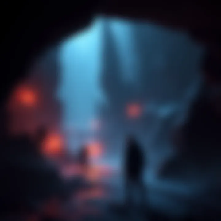 Dark environment in Vesper Relay Players struggling in a dark mission setting of Vesper Relay, with shadowy areas and obstacles