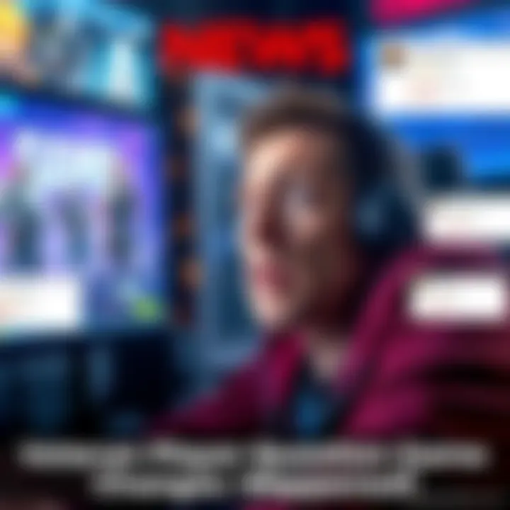 A veteran gamer looking confused while playing a video game, with a screen showing recent updates and changes, surrounded by discussion comments from the gaming community.