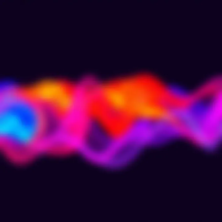 Vibrant Banner Design A colorful and modern banner design showcasing innovative patterns and textures that attract attention.