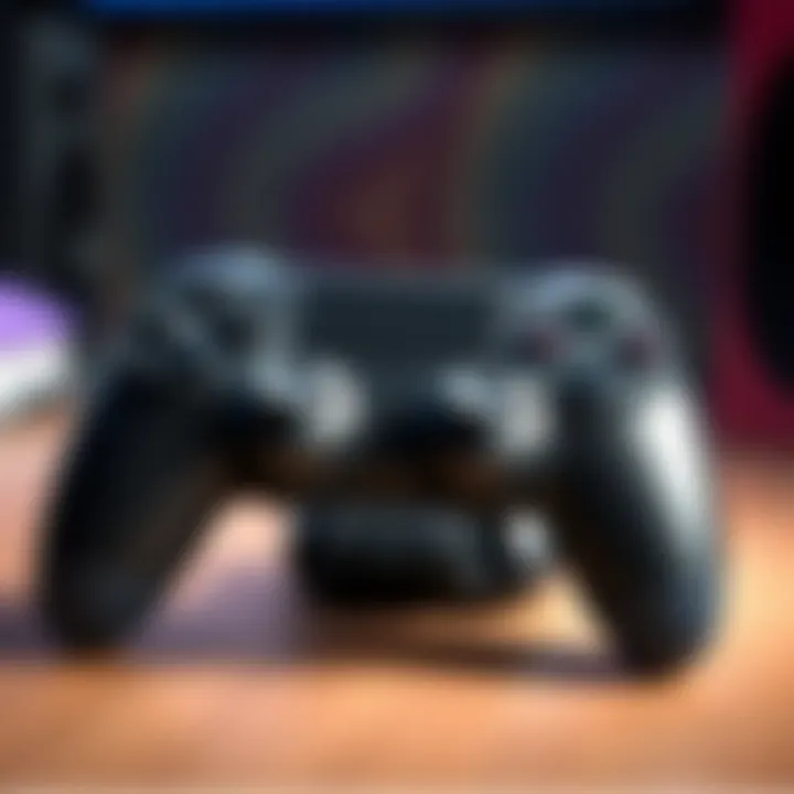 A close-up of a gaming controller shaking vigorously due to excessive vibration.