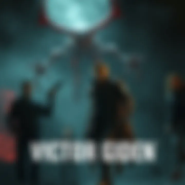 Victor Gideon in Resident Evil Victor Gideon, a new character in Resident Evil, alongside Nemesis in a dark and eerie setting