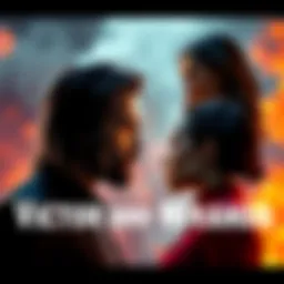 Victor and Miranda face off, showing tension and contrasting expressions, symbolizing their character clash.