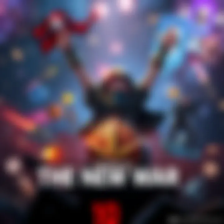 Player celebrating completion of The New War in MR 10, surrounded by game icons and characters, reflecting triumph after a long journey