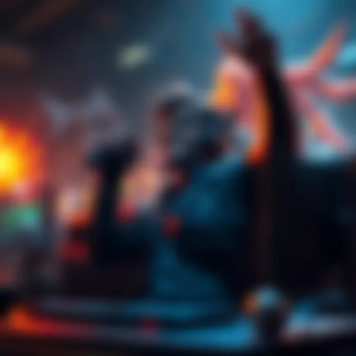 A gamer celebrating after defeating the boss Ray in Metal Gear Solid 2, showcasing their gaming setup and excitement.