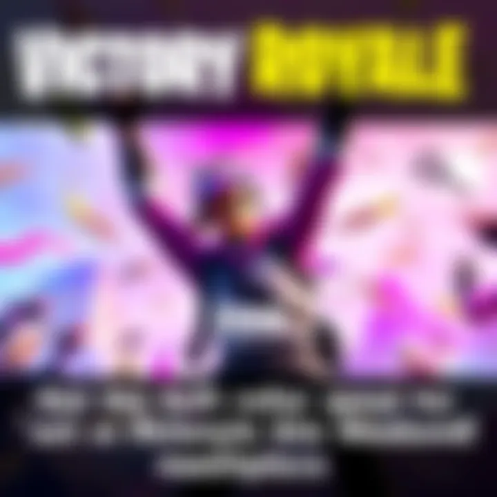 Victory Royale Event A player celebrating a Victory Royale with the Soft Roller Pickaxe in hand, showcasing excitement and achievement in a colorful game environment.