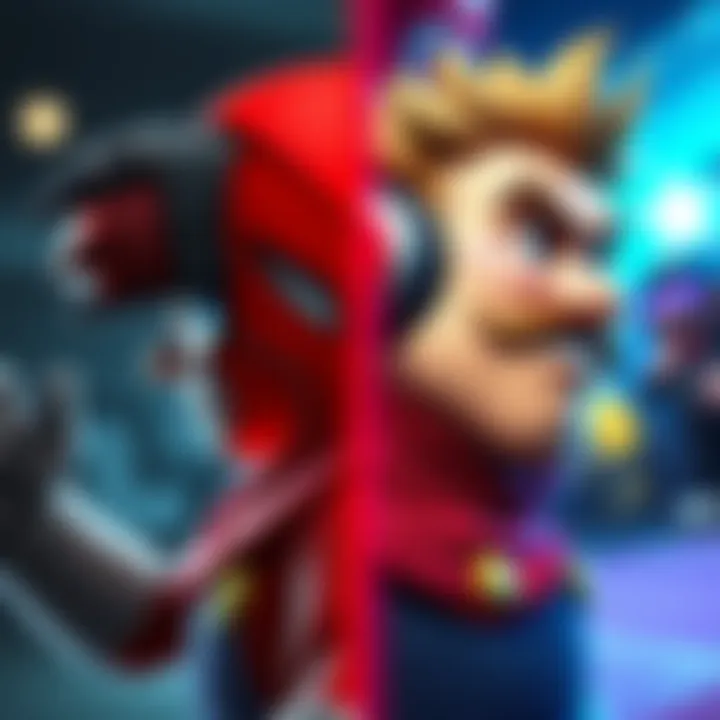 A side-by-side comparison of a classic video game character and their modern redesign, showcasing changes in style and appearance.