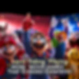 Video Game Characters Surprising Players Various video game characters celebrating success and excitement, showcasing their transformation from doubt to delight, with colorful backgrounds.