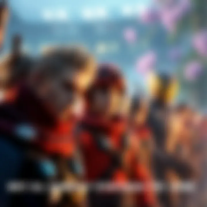Video game characters in similar art styles Characters from various video games showing a uniform look and color palette