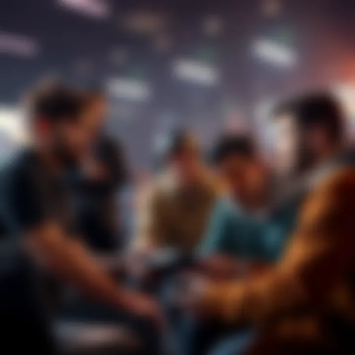 People discussing and choosing their top two favorite video games from a list