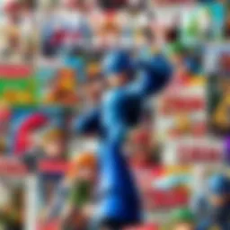 A collage of classic video game covers including Mega Man 2 and A Link to the Past, showcasing iconic characters and artwork.